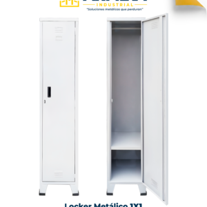 Locker Metálico 1x1 Estándar con Zapatera