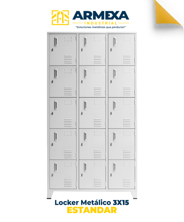 Locker Metálico 3x15 Estándar