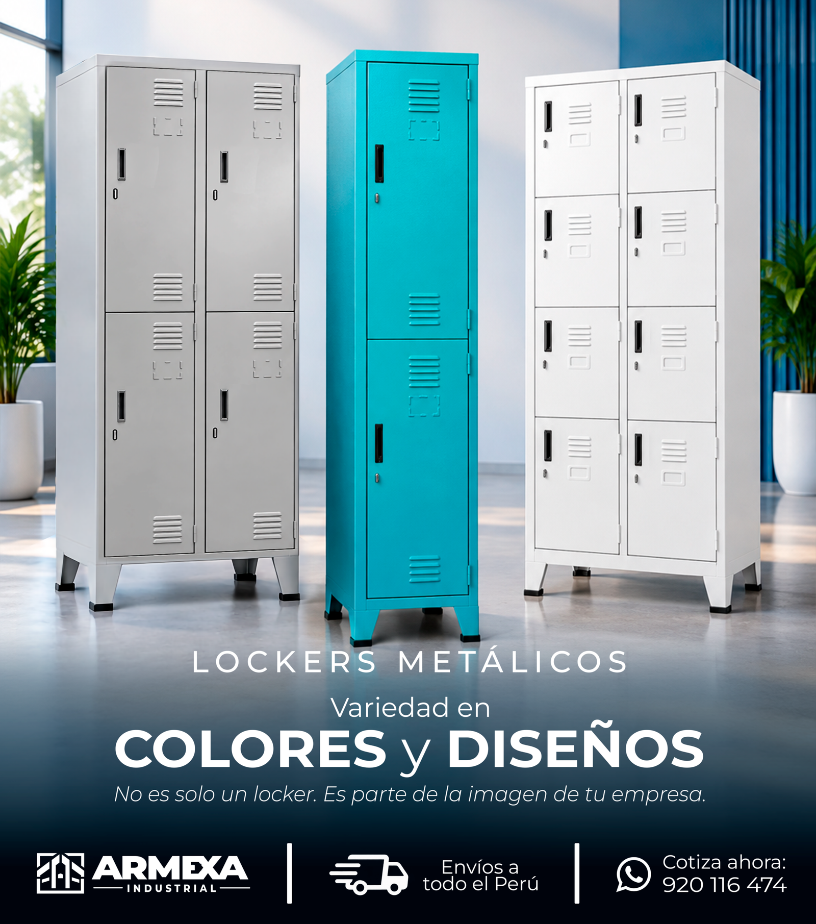 Publicación de colores y diseños de Armexa Industrial